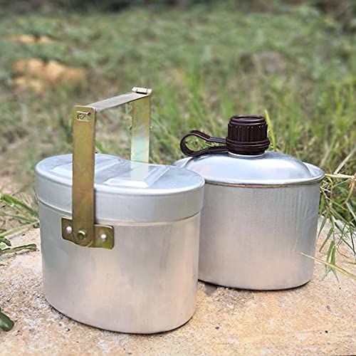 Set de Cantimplora Portátil de Aluminio GOTOTOP con Taza y Funda, Equipo de Cocina Ligero para Camping y Senderismo miniatura 7