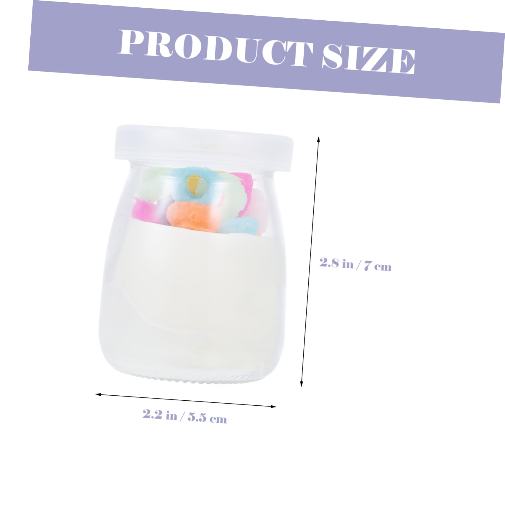 Healeved 2St Kerzenbecher Flora Duftkerze Puddinggläser mit Deckel Kerzenwachs Duftkerzen Teelicht oolong tee oolong-tee ecensse für zu Hause schmücken Glas Colorful