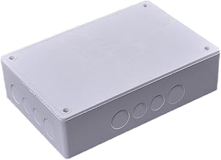 9" x 6" x 3" PVC Plastic Junction Box with Pre Molded 3/4" & 1" Punch in Holes Electrical Boxes IP65 Waterproof and Dustproof Project Junction Conduit Box for Electrical Enclosure