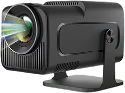Projetor Portátil HY320 HD com Android, Resolução 1080P, 300 Lúmens ANSI, Wi-Fi Dual Band, Compacto, Leve e Ideal para Cinema em Casa ou Apresentações - Multilíngue e Alta Fidelidade