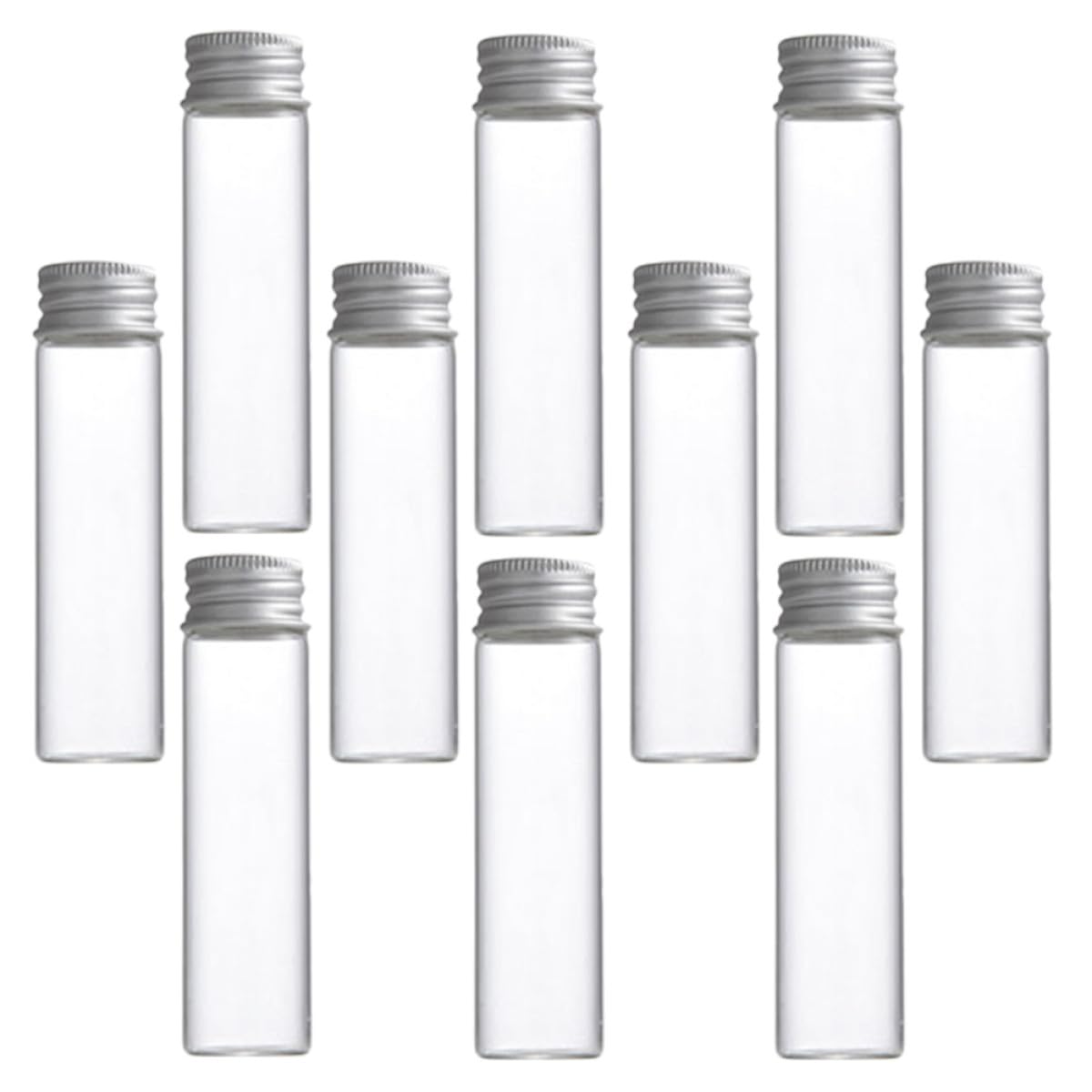 jojofuny Glasfläschchen Kleine Transparente Fläschchen 30 Stück 50 Ml mit Schraubverschluss Vielseitig Einsetzbar mit Exzellenter Abdichtung für Ätherische Öle für Hochzeitsgeschenke
