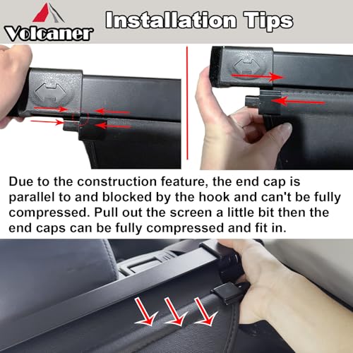 Image of Cargo Cover for 2026 Mazda CX50 Accessories 2023-2025(Carbon Fiber Look),Retractable Trunk Cover Compatible with Mazda CX-50 Accessories Trunk Privacy Screen Luggage Security Shield Shade