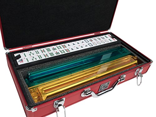 American Mah Jongg Set by White Swan – 166 White Engraved Tiles –