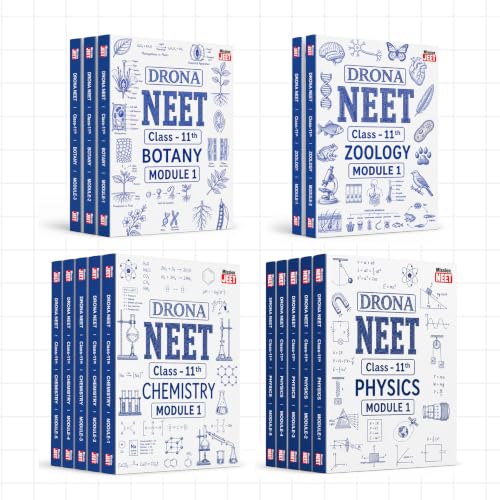 Image of MISSION JEET DRONA NEET UG Module for Class 11 | Complete PCB Study Material | Physics, Chemistry, Botany & Zoology | 15-Book Combo Set