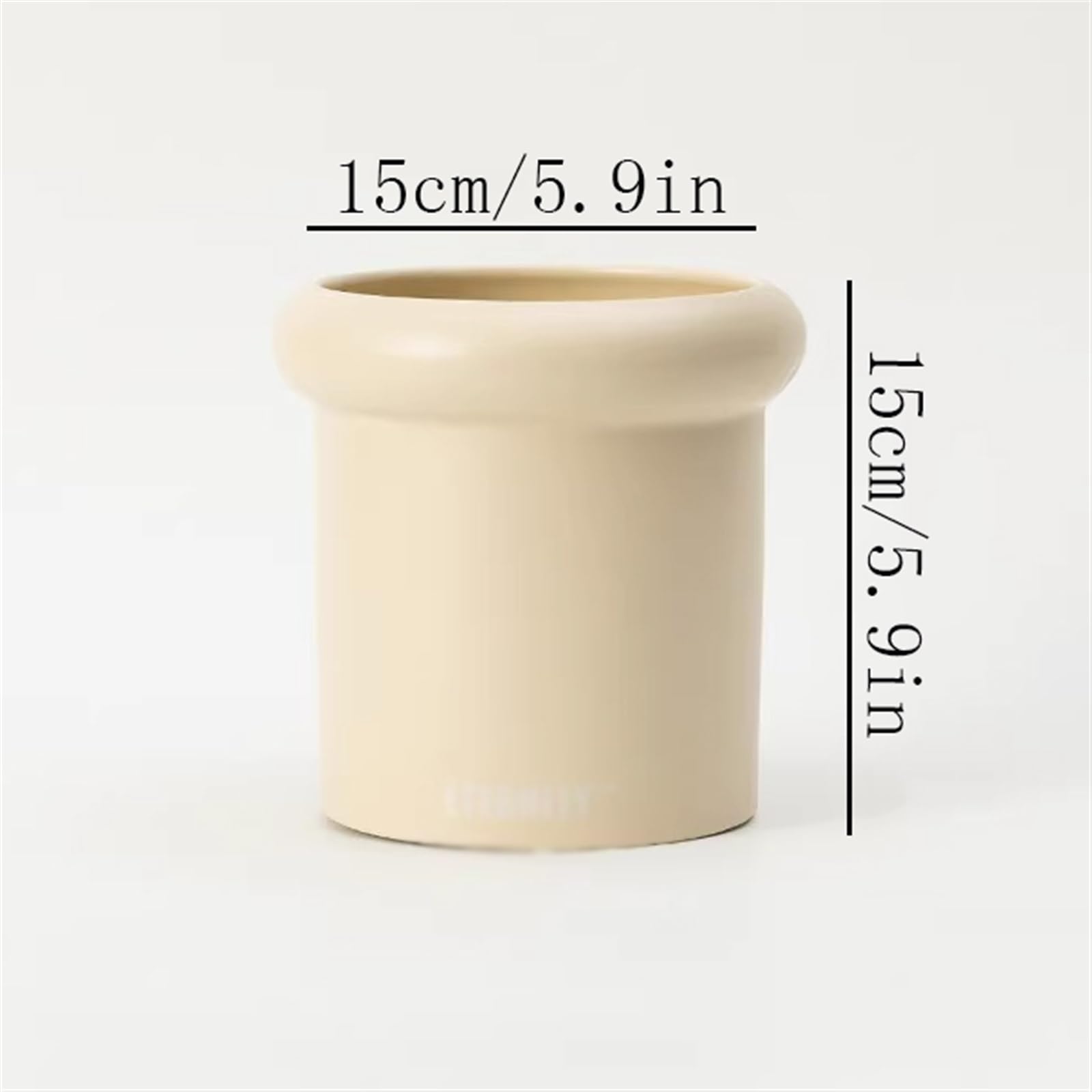 pot de fleur Pots de plantes Fond de bouteille épais en céramique simple avec trous de drainagePots de fleurs petits modèles Plantes succulentes de couleur unie Jardinières vertes en pot cache pot cer