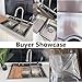 Zhsukva Silver Kitchen Sink Stainless Steel Single Bowl Sink With Integrated Faucet Tool Holder(80 * 45cm)