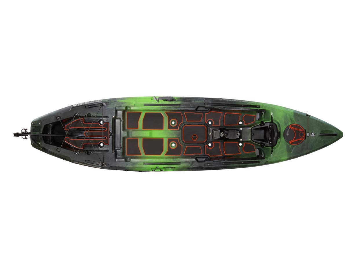 RAILBLAZA Kayak RailMount for 32-41mm (1.25-1.625in) Round or Square Rail with Self-Adhesive Grip Tape for Easy Installation, (Black)