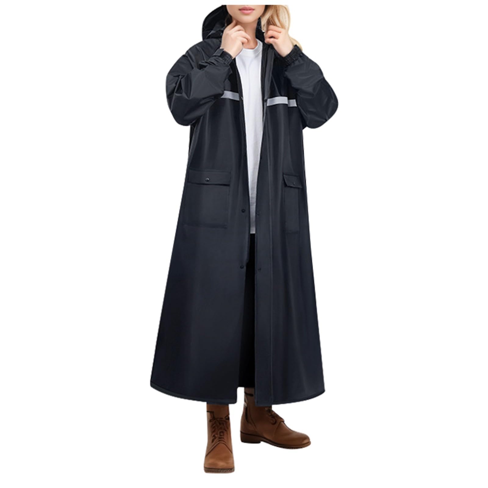 Für Frauen Fahrradjacke Outdoor Regenponcho Atmungsaktive Outdoorjacke Dünne Funktionsjacke wasserdichte Regenjacke Herbst Regenmantel