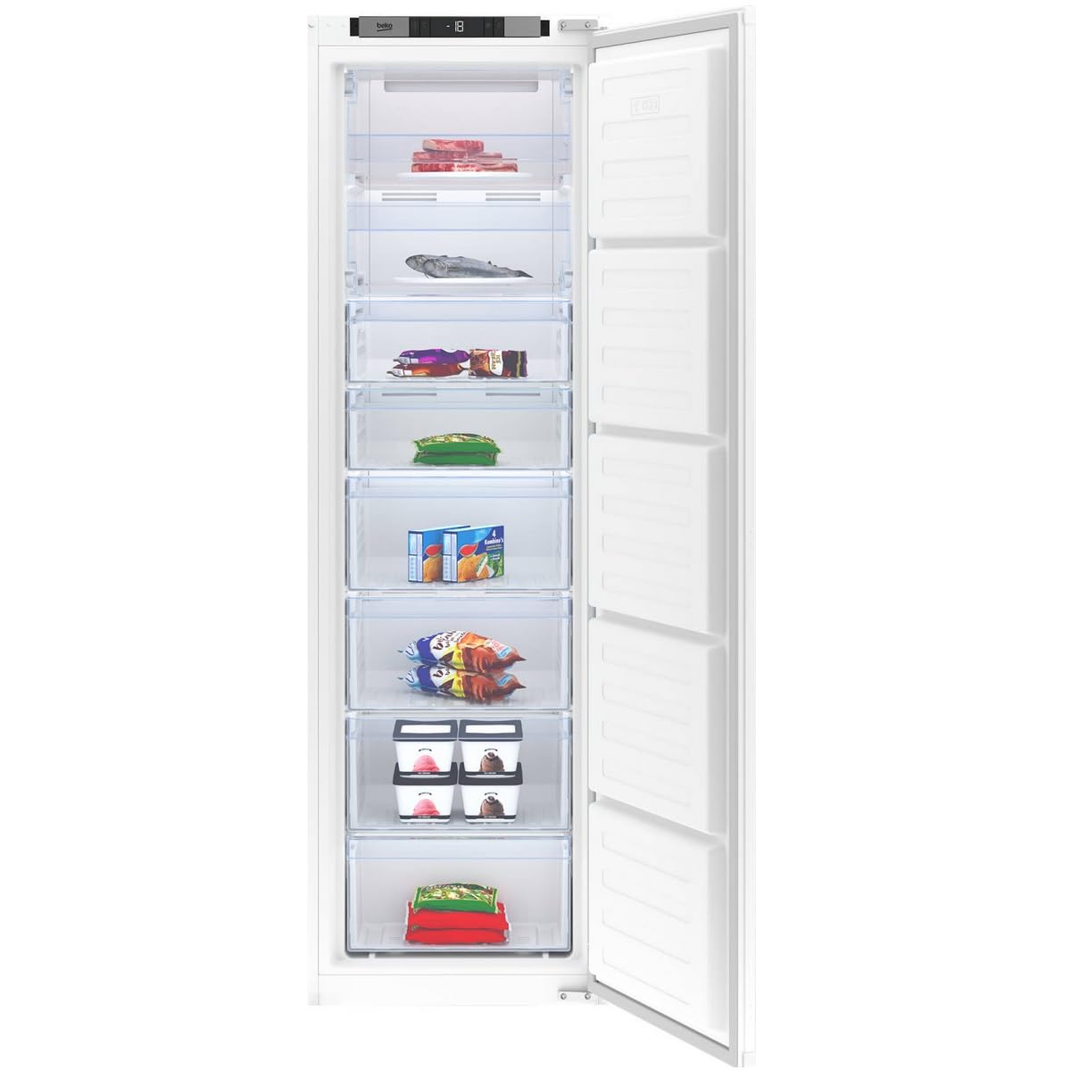 Congélateur armoire intégrable BEKO BFNA247E40SN - 220L - Blanc