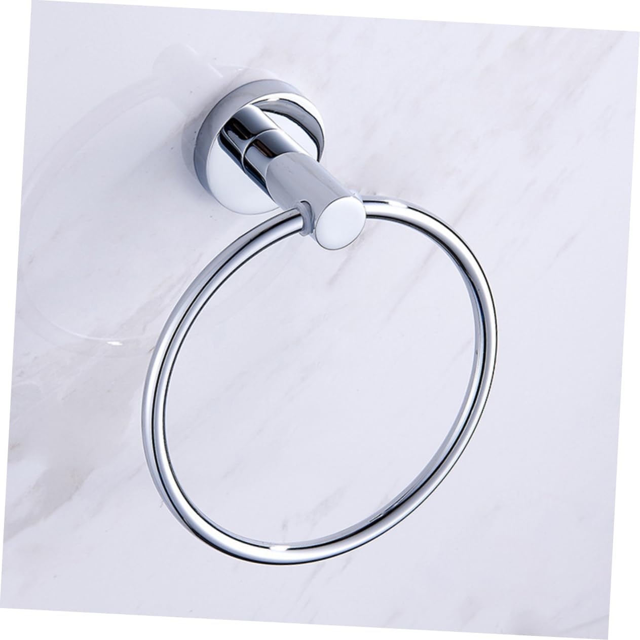 2pcs Bathroom Towel Ring Round Wall Mount Stainless Steel Towel Rack