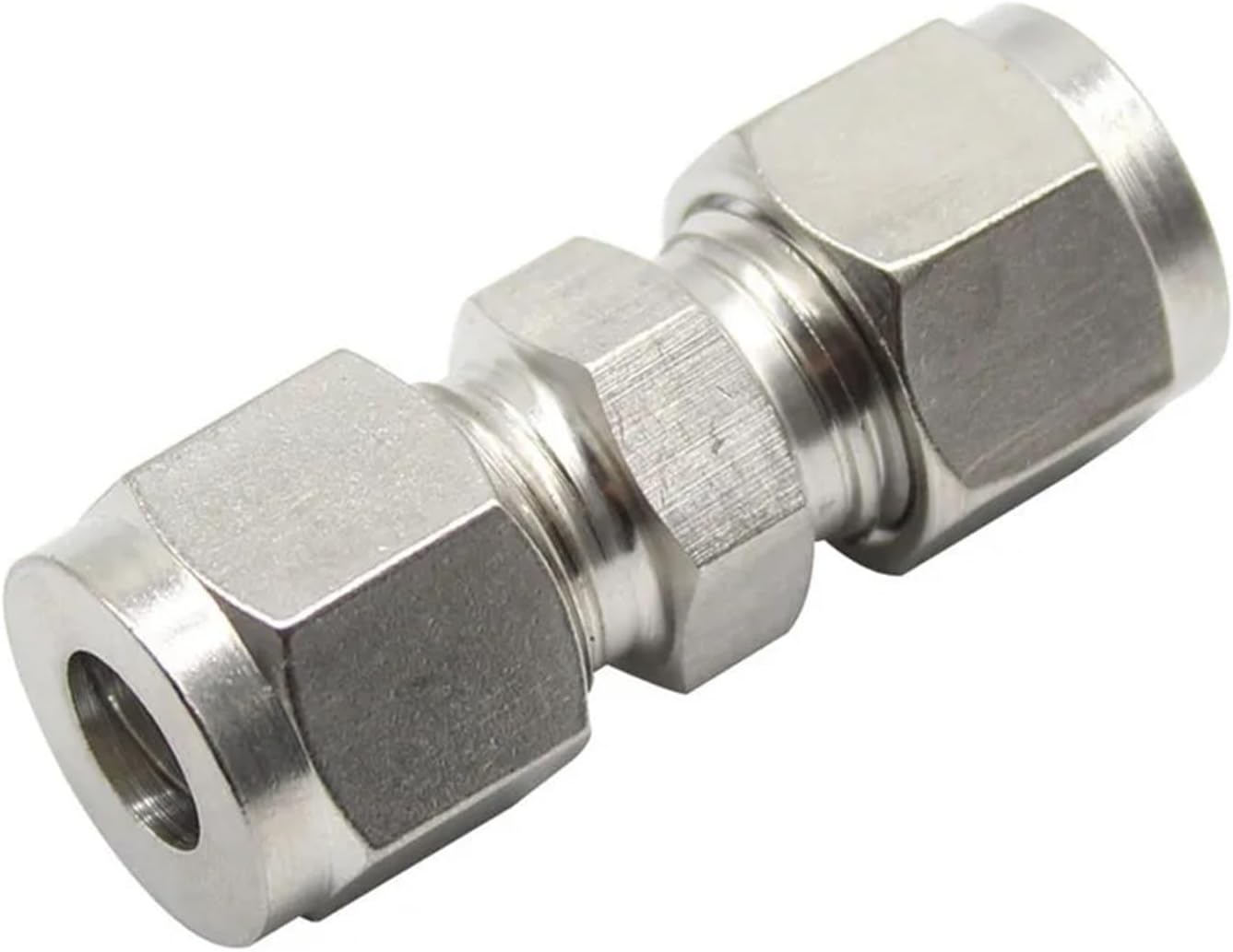 1/8'' 1/4'' 3/8'' 1/2'' Straight Union Compression Fittings 304 316 Stainless Steel 3 4 6 8 10 12 14 16 18 20 22 25mm(12.7mm,SS316)