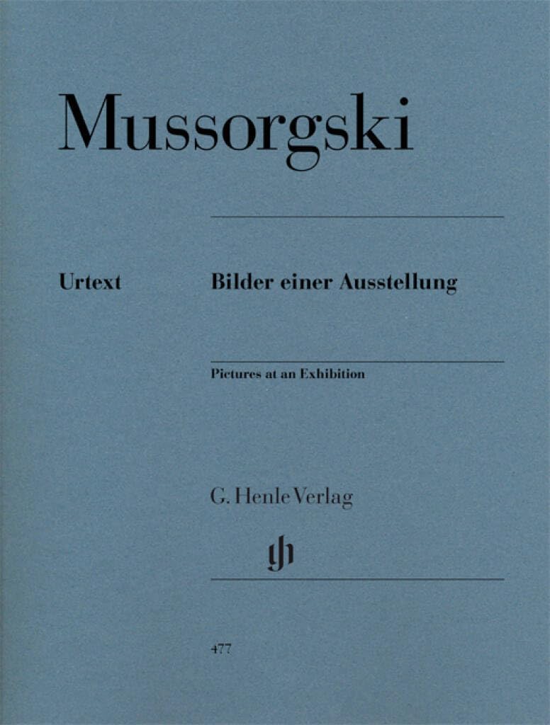 Pictures at an Exhibition piano Moussorgsky G. Henle Verlag Paperback