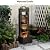 Bumilgar 40.9" H Modern Outdoor Water Fountain with LED Lights and Pump, 4-Tier Standing Cascading Waterfall - Modern Design for Garden/Patio/Yard, Multi-Level Outdoor Decor (Brown)