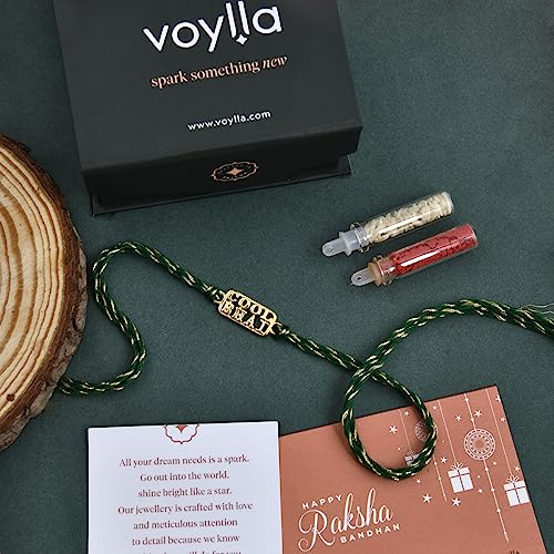 925 Silver Bhai Rakhi with Roli Chawal Pack