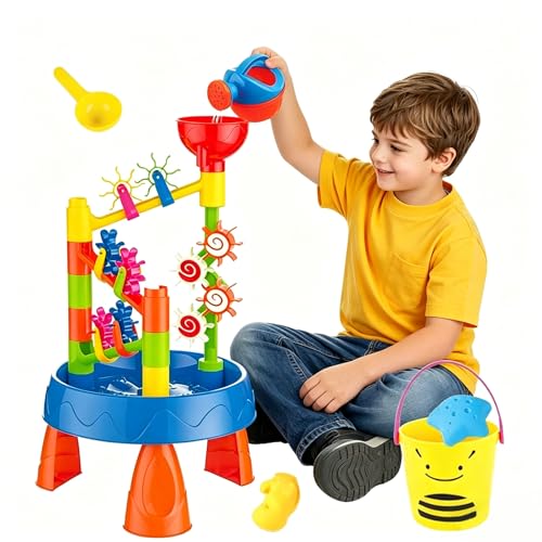 Table activité extérieur eau et sable multicolore pour enfants