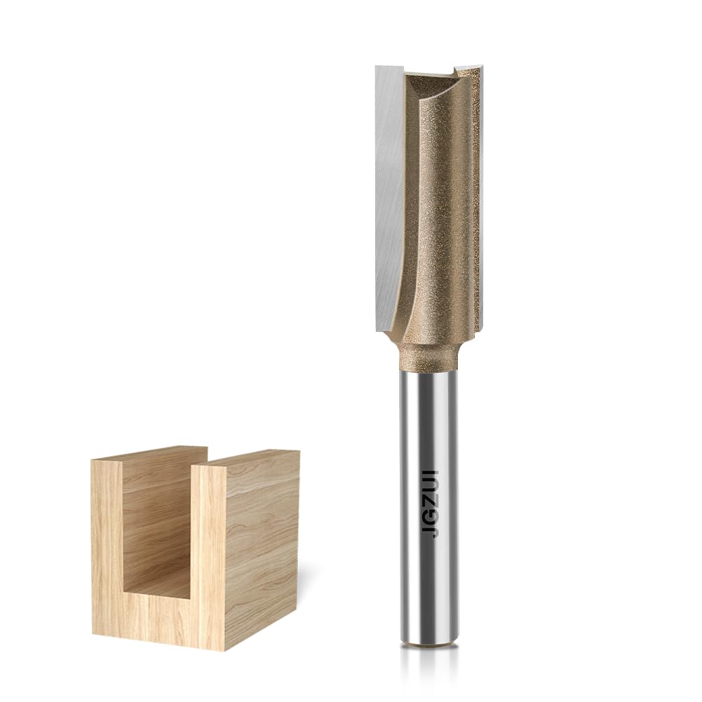 Router Bit Set for Woodworking, 1/4" Shank, Slotted Diameter 0.47inch,Straight Flush Trim Bits, Professional Quality,Complete in Specifications