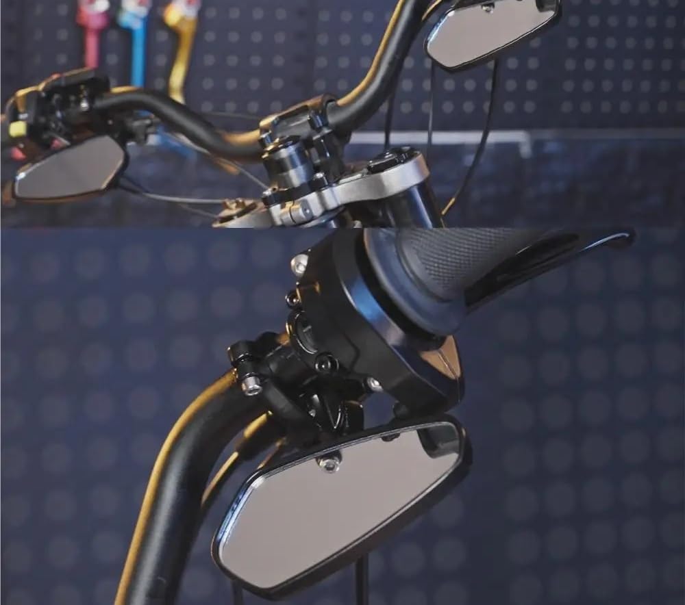Moto Lusterko końcówkowe kierownicy Motocyklowa k Pasuje Do Surron Lighebee Light Bee SX Elektryczna Kierownica Motocykla Lusterko Wsteczne Retro Okrągła Strona