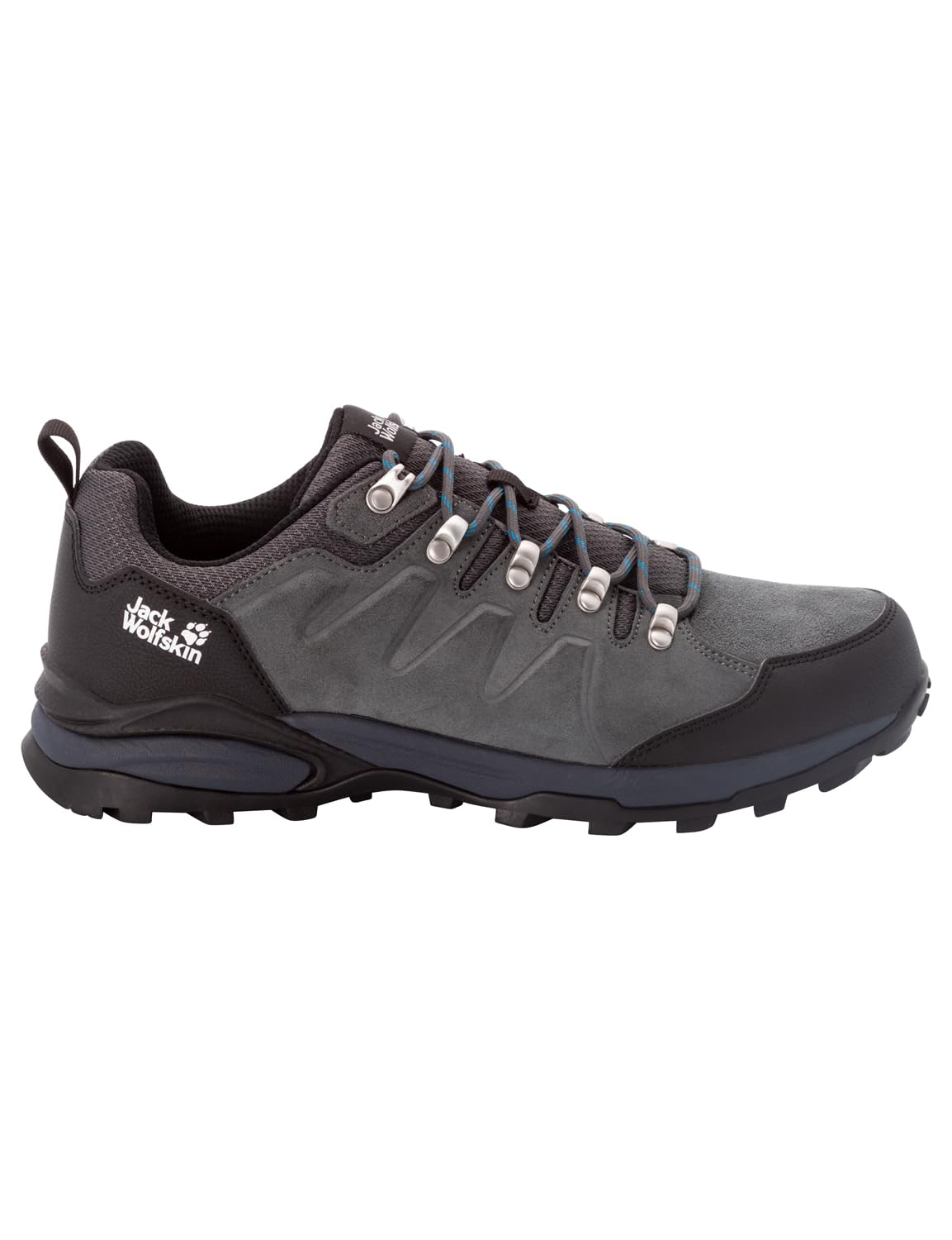 Jack Wolfskin Men's Refugio Texapore Low M Walking Shoe, Grey Black, 44.5 EU