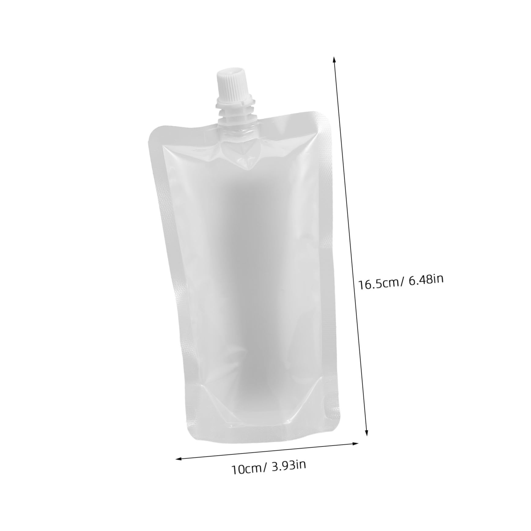30Pcs Reusable Transparent Drinking Flasks Food Grade Beverage Pouches for Juice Soybean Milk for Camping Fishing Outdoor Activities