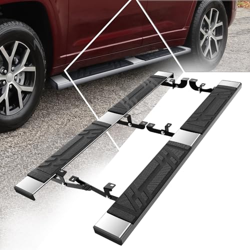 Estribos 6.5" para Jeep Cherokee 2014-2023, acero inoxidable miniatura 1