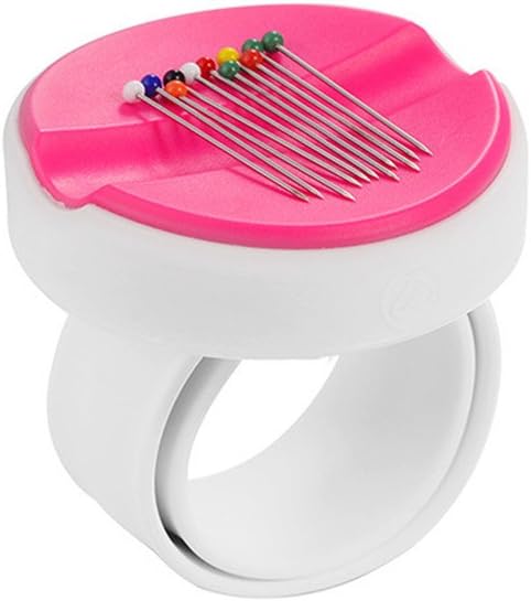 YEQIN NEW Magnetic Wrist Pin Holder 'Wrist Pinny' Slap Band 5 Vibrant Colours available (Rose red) image 2
