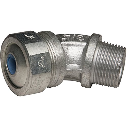 Conector Hubbell-Raco 3746 de 3/4 soluciona cables doblados con su salida de 45 grados 2