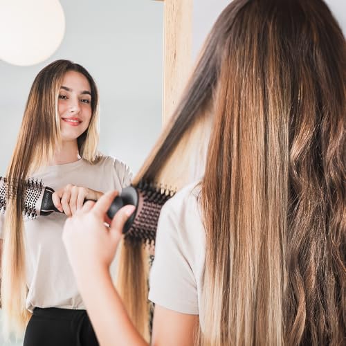 Cecotec Volumenbürste Bamba CeramicCare Unique. 1200 W Leistung, 2 in 1: Haartrockner und Styler, Keramikbeschichtung, 2 Geschwindigkeiten und 3 Temperaturen, Luftstromfunktion.