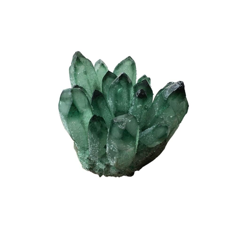 MDBJTCYZN Green Phantom Crystal Cluster Rough Stitching Ornaments (Size : 600-700g)