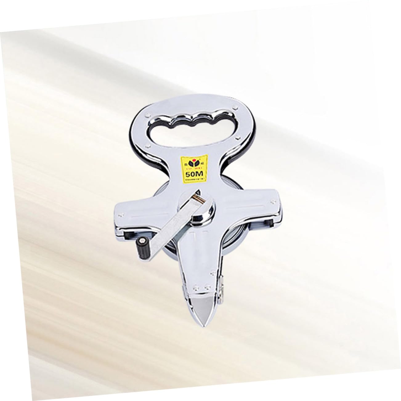 OSALADI 50m Ruban à Mesurer Rétractable Règle Acier Inoxydable Ruban De Construction Avec Broche Plaquée Et Ceinture Résistante