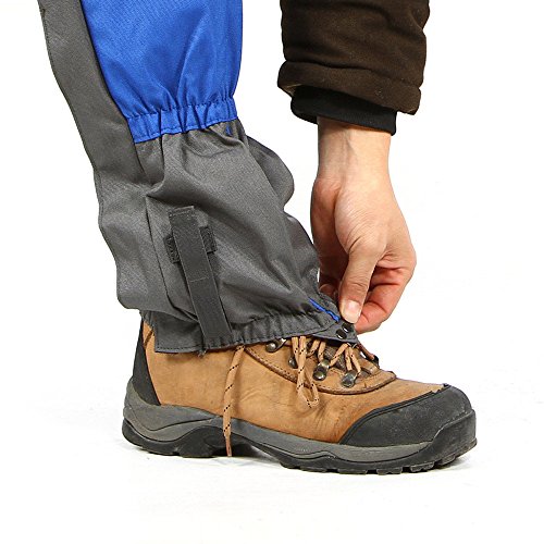 DECDEAL 2pcs exterior impermeável resistente caminhadas curta escalada neve perna polainas