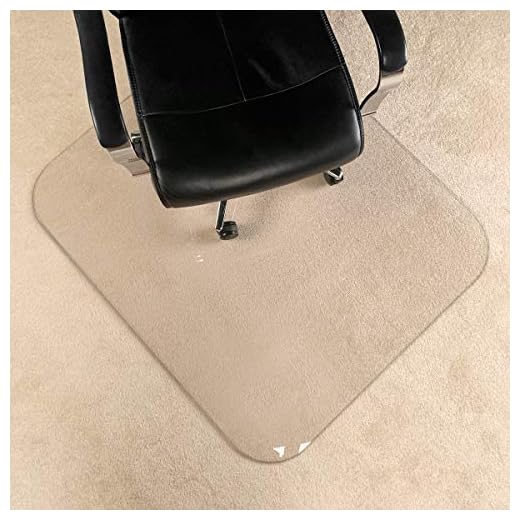 [UpgradedVersion] Crystal Clear 1/5" Thick 47" x 40" Heavy Duty Hard Chair Mat, Can be Used on Carpet or Hard Floor