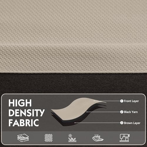 Image of FMFUNCTEX 100% Blackout Curtains for Bedroom, Khaki Curtains 84 Inches Long Textured Thermal Insulated Curtains for Living Room Drapes, Black Out Drapery Grommet Room Darkening 2 Panels
