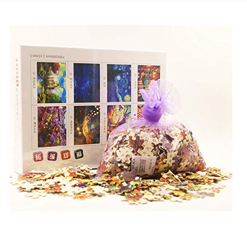 MSCLY Puzzle 1000 Pezzi,Rosa Rossa,Giocattoli per