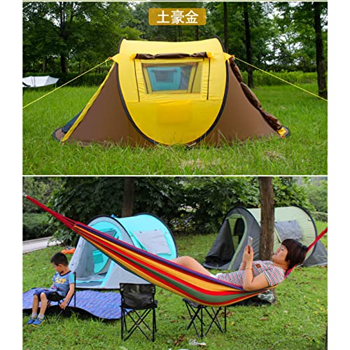Carpa de camping automática para 4 personas color amarillo miniatura 4