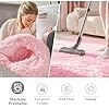 OLANLY Pink Round Rugs for Bedroom - Machine Washable, 4 ft Circle Area Rugs for Living Room, Soft and Fluffy Shaggy Carpet for Teen Girls and Boys, Nursery Rooms, Dorms, Home Decor Aesthetic #2