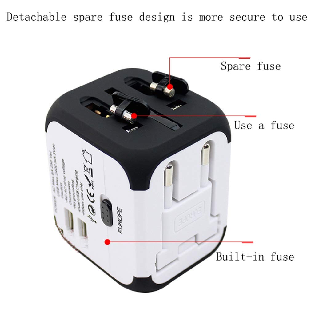 Gniazdo międzynarodowe przetwornice All-in-One International Power Adapter z 4 Usb Karista adaptera zasilania adaptera europejskiego, uniwersalny adapter podróży adapter wtyczki zasilania