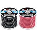 16 Gauge Marine Wire 16 AWG Marine Grade Wire Include 16 AWG 50FT Red & 50FT Black,16 Gauge Tinned Copper Oxygen-Free Boat Electrical Cable for Automotive/RV/Camper/Trailer Outdoor Use