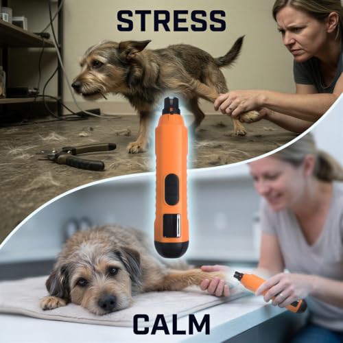 Molinillo de uñas para perros sin vibración molesta para mascotas asustadizas 5
