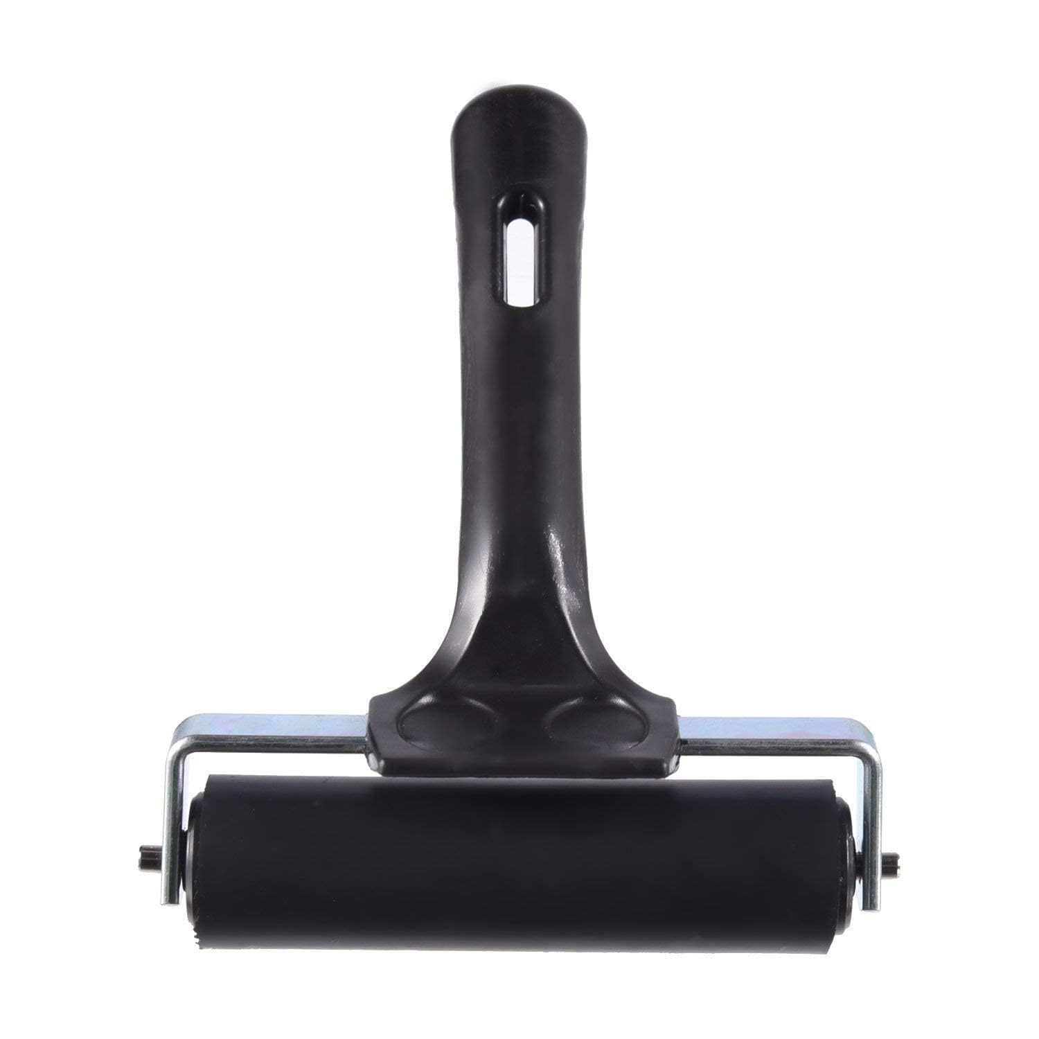 KRYTONE®1PCS Rubber Roller Brayer Rollers, Glue Roller Black Handle for Ink Paint Block Stamping, Printmaking Wallpaper Arts Crafts(Color wil be send as per availlibility) (4 INCH) (B0D2B7SRC5) Amazon Price History, Amazon Price Tracker