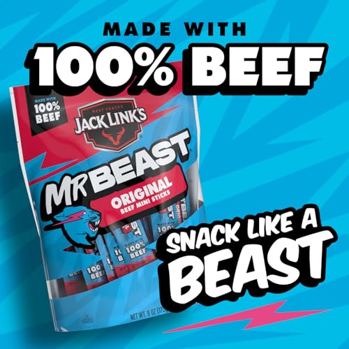image for Jack Link's Jack Link’s x MrBeast Beef Sticks, Original Mini Be