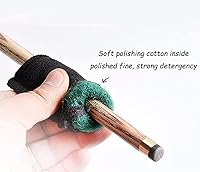 Vista 6 de Scott Edward Juego de 10 piezas de reparación de taco de billar, accesorios de billar