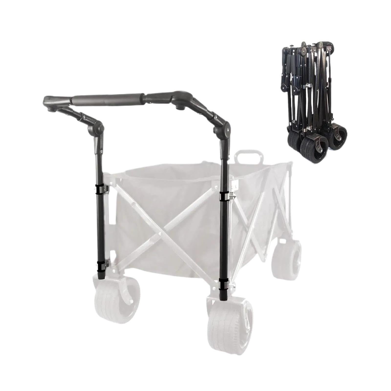 Asa Telescópica Asa de Carro Plegable Hierro Negro