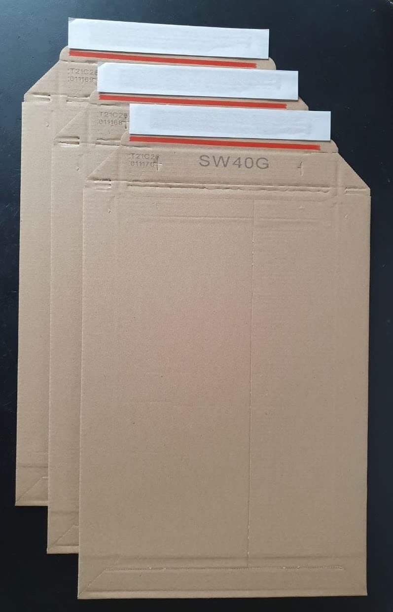 50 St Suprawell SW40 Großbrief Format Versandtaschen 250x353 mm bis 25 mm Füllhöhe aus feiner Wellpappe
