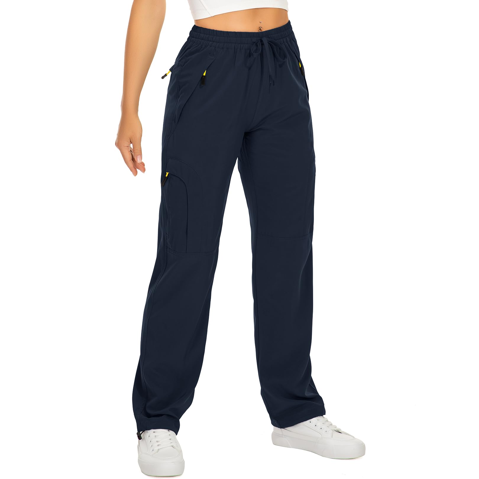 yeyity Wanderhose Damen Leichter Quick Dry Outdoorhose Atmungsaktiv Cargohose UV-Schutz Trekkinghose Funktionshose Jogginghose