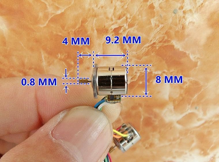 1pcs 8x9mm 2-Phase 4-Wire Step Stepping Motor Stepper Motor (A Set of Two Motor)