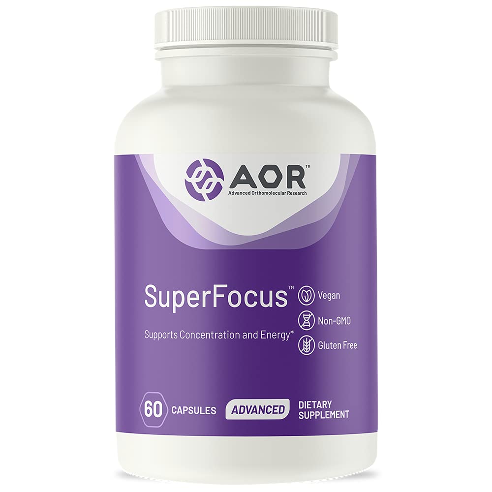 SuperFocus, Supports Concentration, Energy, Mental Alertness, Calm and Relax, Dietary Supplement, 60 Servings (60 Capsules)