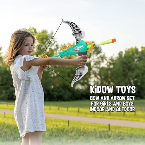 Kidow Toys Archery Playset: Bow And Arrow Kit For Boys 3-8 Years | Indoor & Outdoor | Top 5 Year Old Boy Gifts Idea Archery Set Kids And Foam Blaster Nerf Bow And Arrow Sets - Image 3