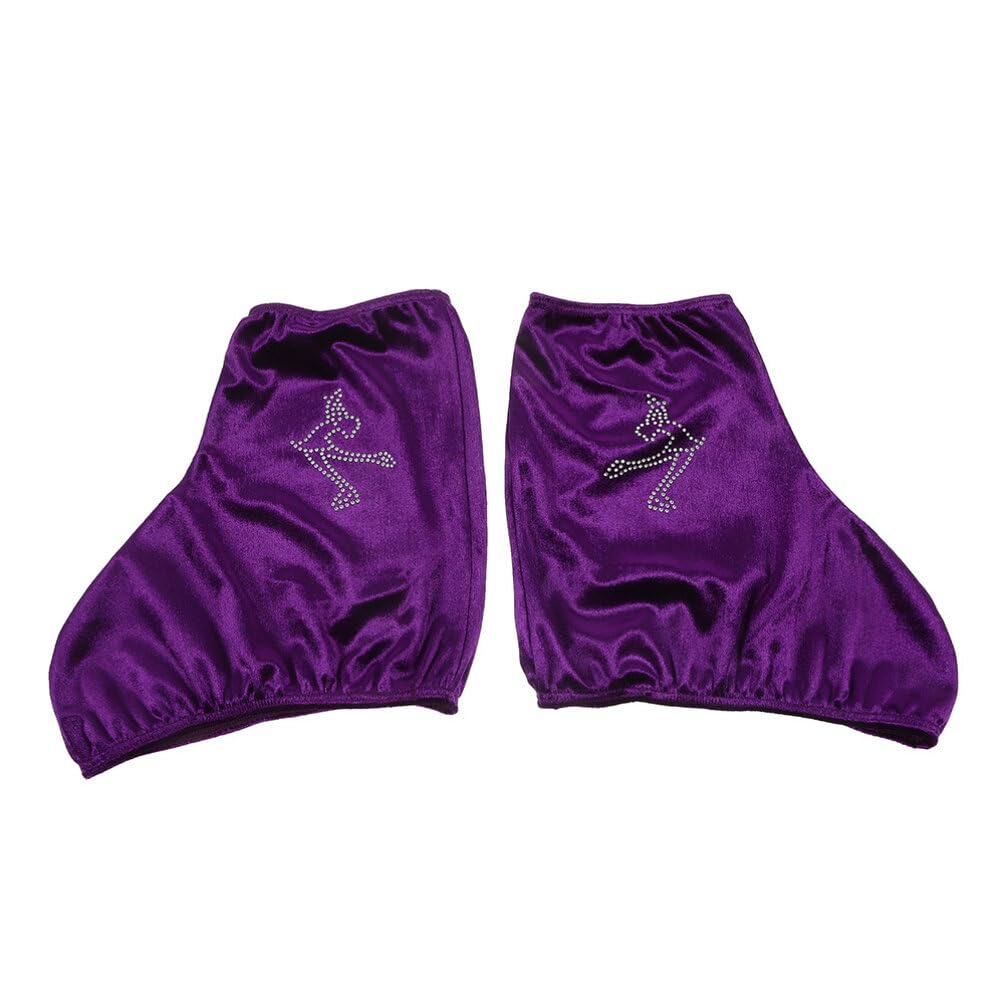 Happyyami Fundas para Patines De Hielo Elásticas Cubiertas De Poliéster para Botas De Hockey Y Patinaje Artístico Niños Y Adultos 7.87X5.90 Pulgadas Protección Ajustable