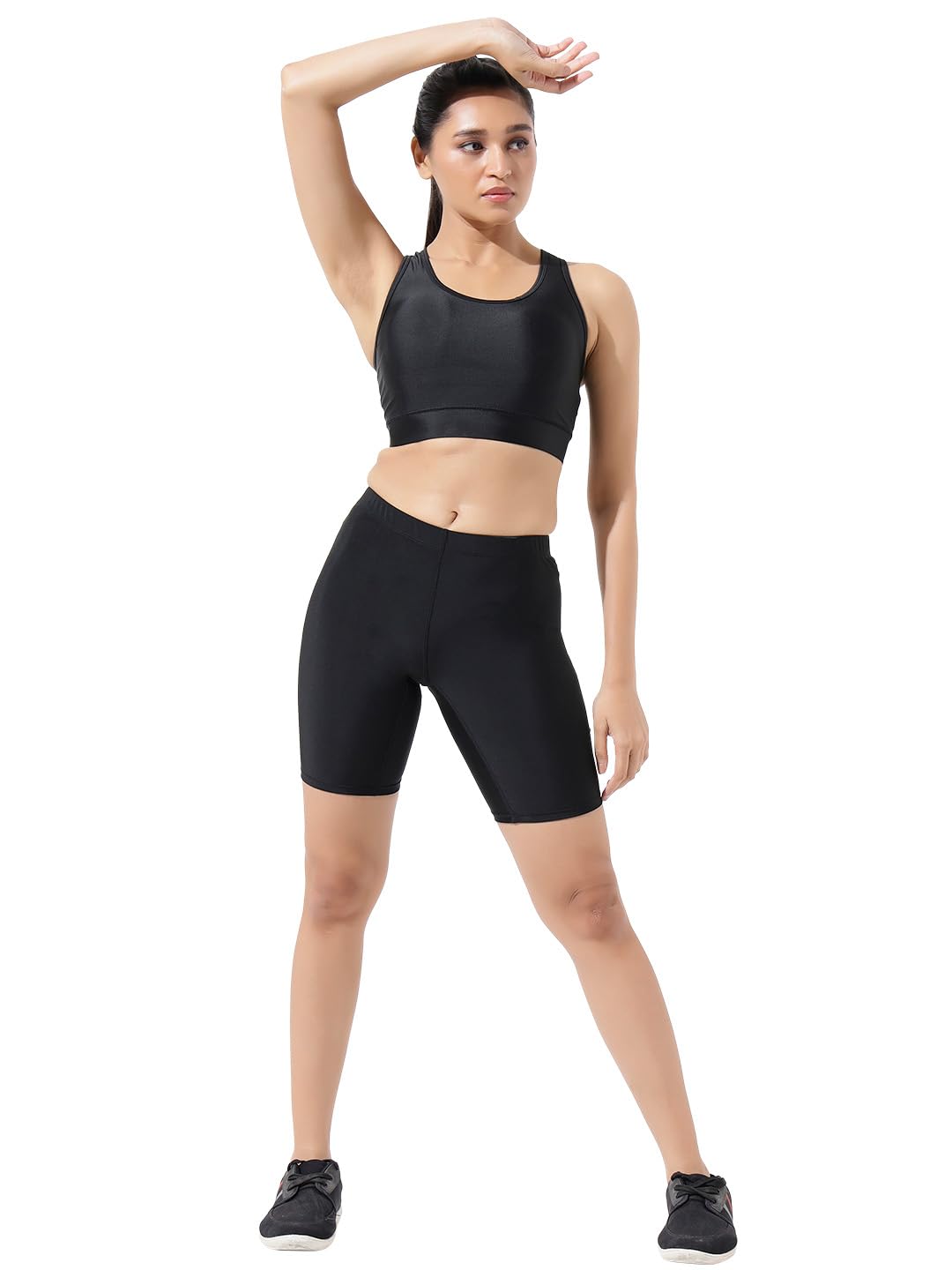 lycot Women's Nylon Padded Plain Wire Free Sports Bra for Gym, Yoga, Running, and Fitness-picture-35