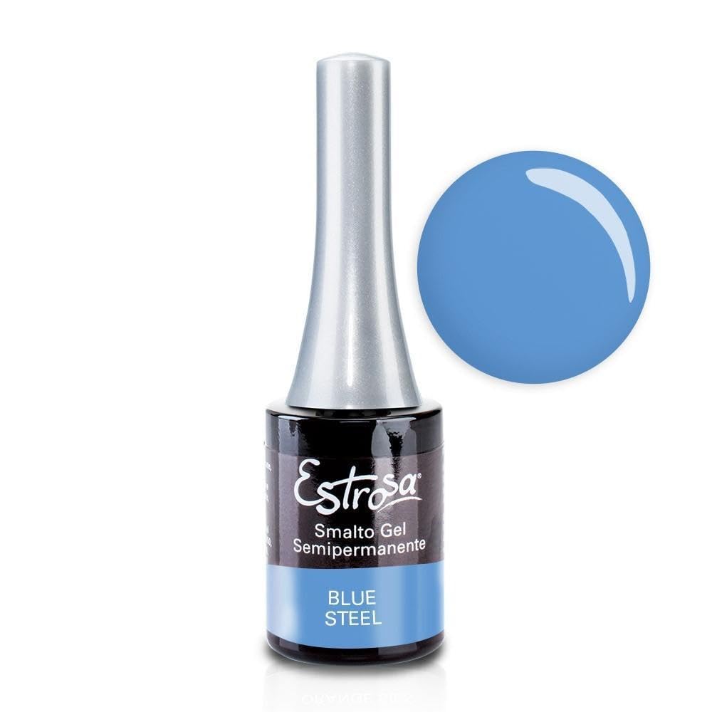 ESTROSA Esmalte Semipermanente Azul Acero 14 ml Artículo Para las Uñas